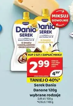 Serek Danio o smaku czekoladowo-orzechowym promocja w Delfin