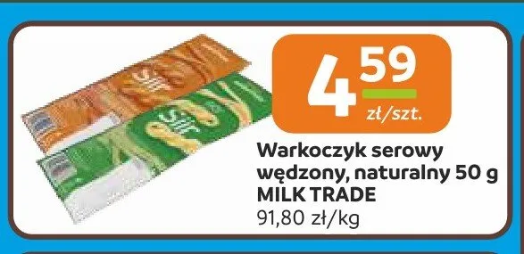 Warkoczyk serowy wędzony Milk Trade promocja w Społem Częstochowa