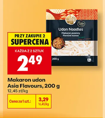 Makaron udon Asia Flavours promocja w Biedronka