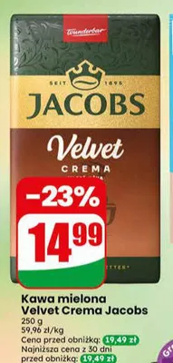 Kawa mielona Velvet Crema Jacobs promocja w Dino
