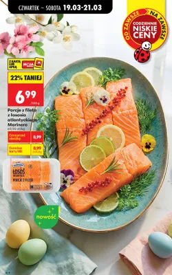 Porcje z fileta z łososia atlantyckiego promocja w Biedronka