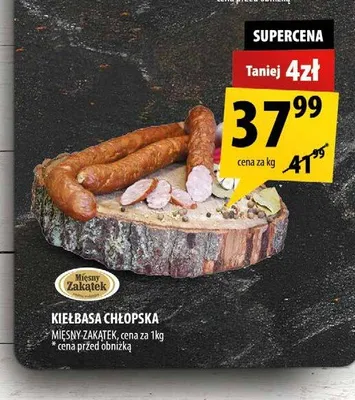 Kiełbasa chłopska Mięsny Zakątek promocja w Arhelan