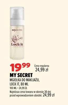 Mgiełka do makijażu Lock It My Secret promocja w Drogerie Natura