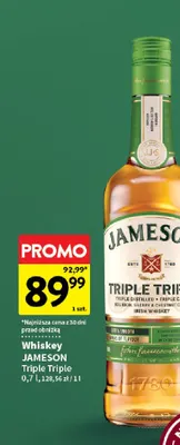 Whiskey Jameson Triple promocja w Intermarche