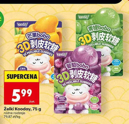 Żelki Kooday mango promocja w Biedronka