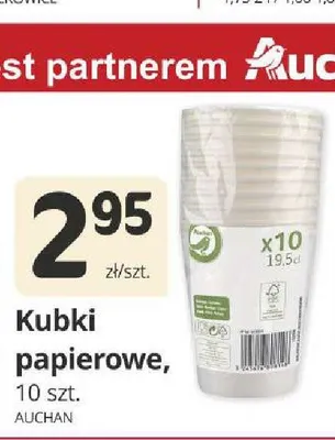 Kubki papierowe Auchan promocja w Marketvita