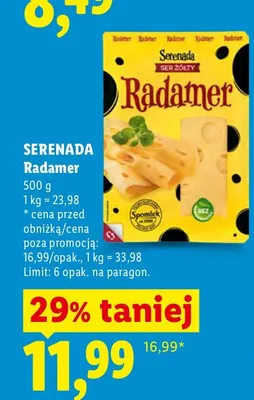Ser żółty Radamer Serenada promocja w Lidl