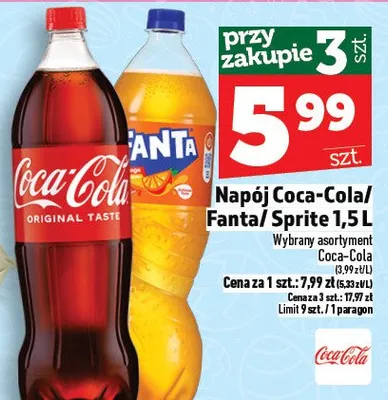 Napój Coca-Cola promocja w TOPAZ