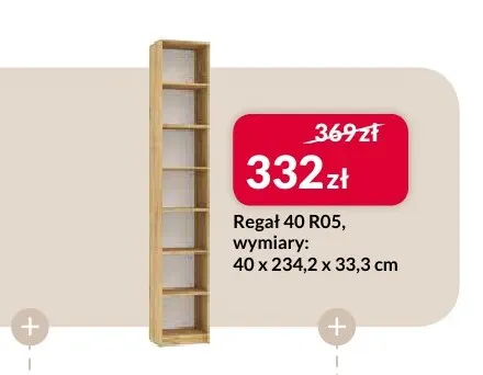 Regał 40 R05 Ben promocja w Salony Agata