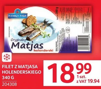 Filet z matjasa holenderskiego promocja w Selgros