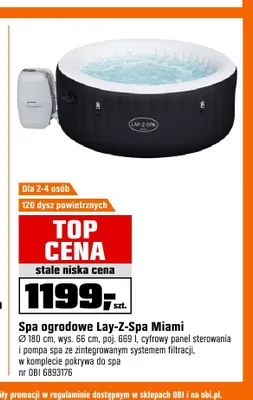Spa ogrodowe Lay-Z-Spa Miami promocja w OBI