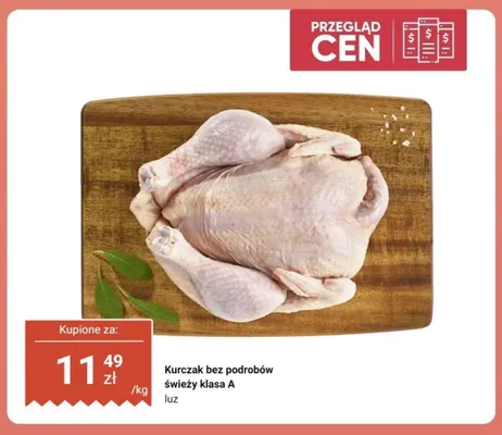 Kurczak bez podrobów świeży klasa A luz promocja w Dino