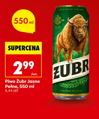 Piwo Żubr promocja w Biedronka