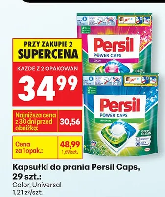 Kapsułki do prania color Purox promocja w Biedronka