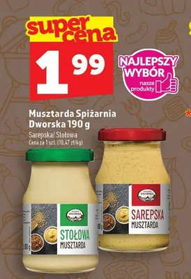 Musztarda Stołowa Spiżarnia Dworska promocja w TOPAZ