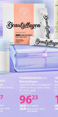 Suplement diety z kolagenem rybim na włosy, skórę i stawy PHARMAVERUM S.C. Beautyllagen promocja w Hebe