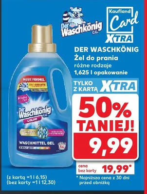 Żel do prania Der Waschkönig promocja w Kaufland
