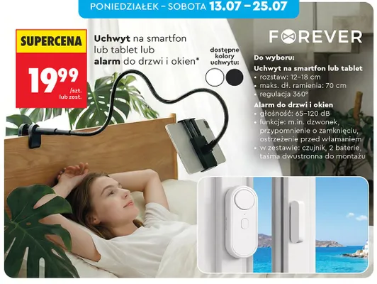 Uchwyt na smartfon lub tablet Forever promocja w Biedronka