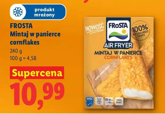 Mintaj w panierce cornflakes promocja w Lidl