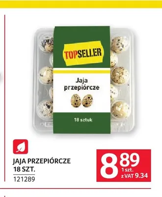 Jajka przepiórcze Topseller promocja w Selgros