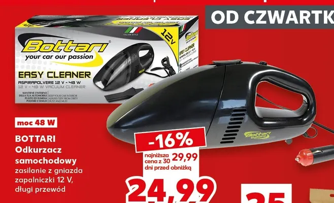 Odkurzacz samochodowy Bottari promocja w Kaufland