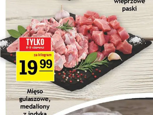Mięso gulaszowe z indyka promocja w Gram Market