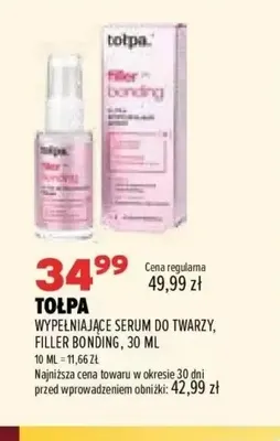 Wypełniające serum do twarzy Filler Bonding Tołpa promocja w Drogerie Natura