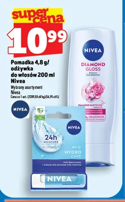 Odżywka do włosów Nivea promocja w TOPAZ