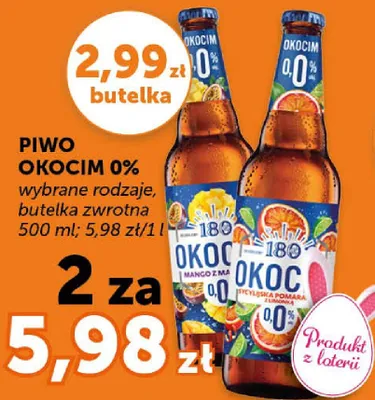 Piwo Okocim 0% promocja w Groszek