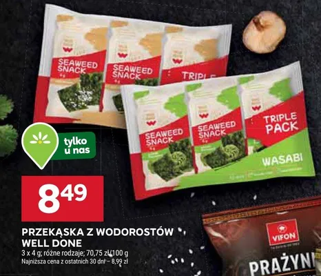 Przekąska z wodorostów promocja w Stokrotka