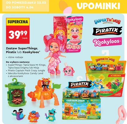 Zestaw SuperThings, Piratix lub Kookyloos promocja w Biedronka