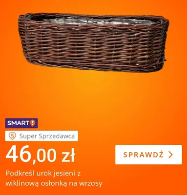 Wiklinowa osłonka na wrzosy promocja w Allegro