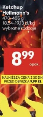 Ketchup Hellmann's promocja w Delikatesy Centrum
