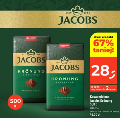 Kawa mielona Jacobs Krönung promocja w Dealz