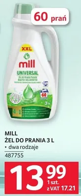 Żel do prania Mill 3 L dwa rodzaje promocja w Selgros