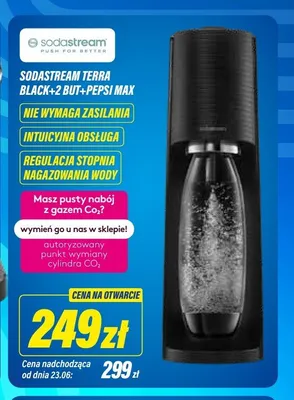 Saturator do wody Sodastream Terra Black promocja w RTV EURO AGD