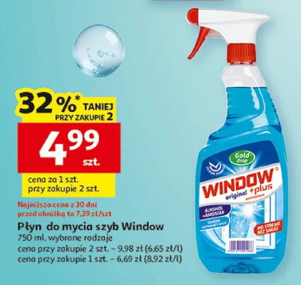Płyn do mycia szyb, wybrane rodzaje promocja w Auchan