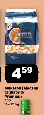 Makaron jajeczny tagliatelle Premieur promocja w Netto