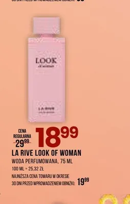 Woda perfumowana La Rive Look Of Woman promocja w Drogerie Natura