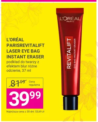 Podkład do twarzy L'Oréal Paris Revitalift Laser Eye Bag Instant Eraser promocja w Hebe