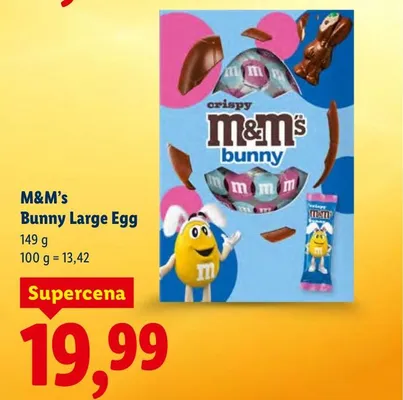 Jajko czekoladowe z zającem Bunny Large Egg promocja w Lidl