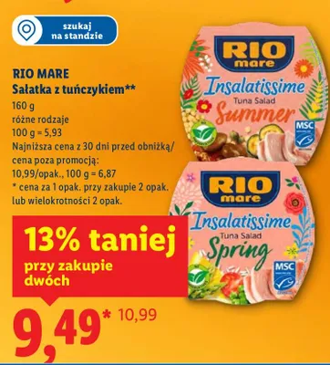 Sałatka z tuńczykiem promocja w Lidl