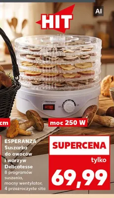 Suszarka do owoców i warzyw Delicatesse Esperanza promocja w Kaufland