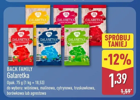 Galaretka malinowa promocja w Aldi