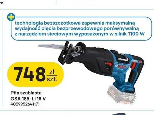 Piła szablasta Bosch GSA 185-Li promocja w Castorama
