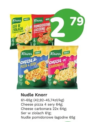 Nudle Knorr Cheese carbonara promocja w Limonka