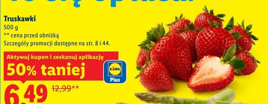 Truskawki, 500g promocja w Lidl