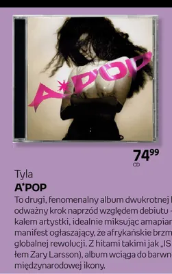Płyta CD Tyla A*POP promocja w Empik