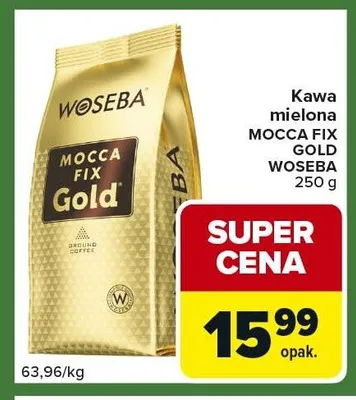 Kawa mielona MOCCA FIX GOLD WOSEBA promocja w Carrefour Express