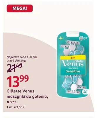 Maszynki do golenia Gillette Venus promocja w Rossmann